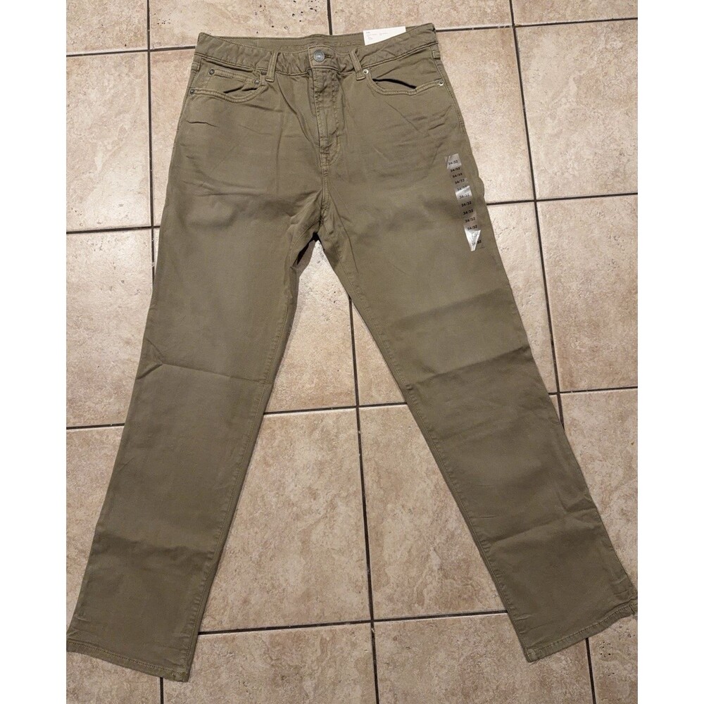 American Eagle Pants Mens 34x32 Beige Flex Chino Business casual Stretch NEW